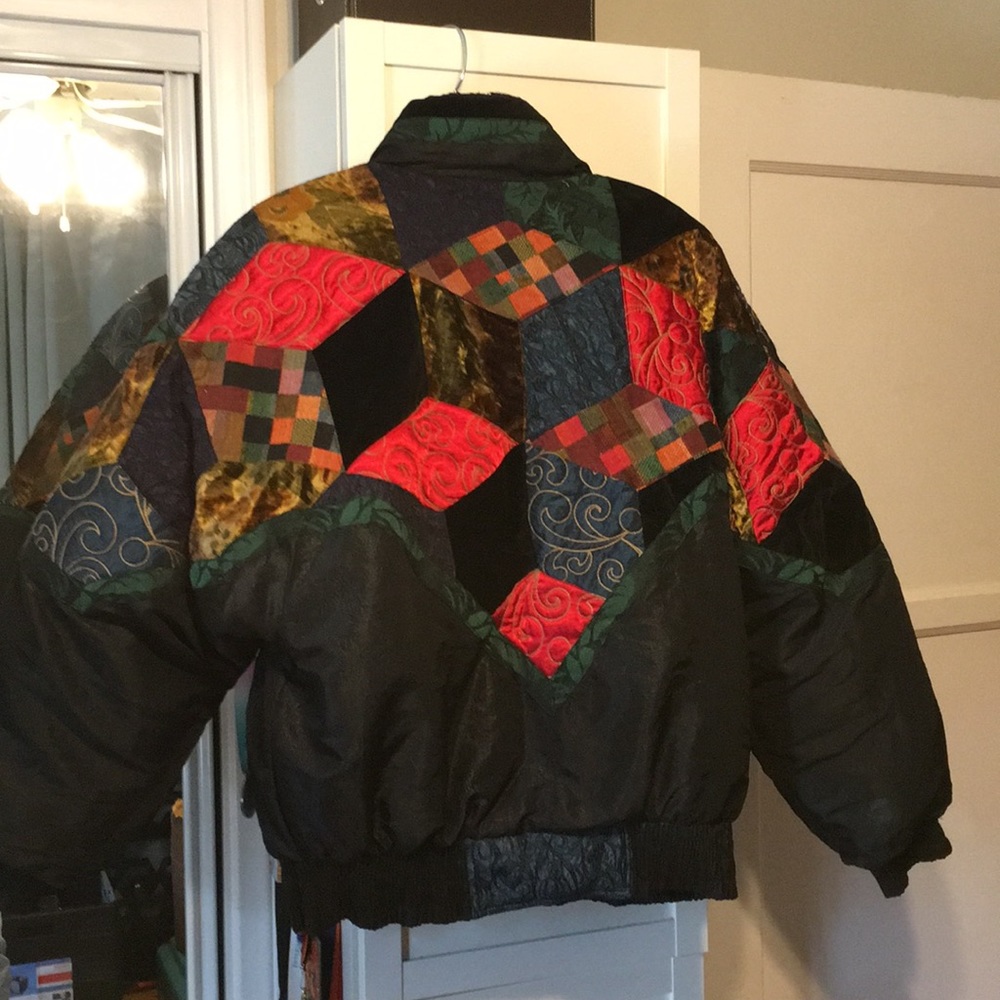 Patchwork 100% Down Jacket - image 3